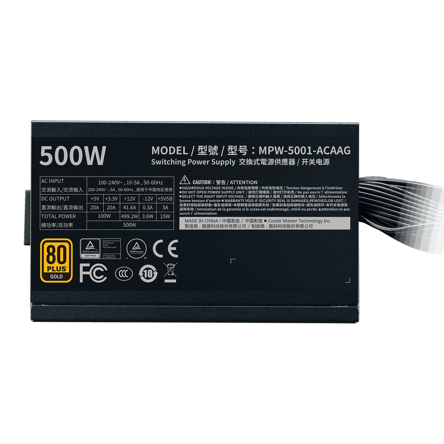 CoolerMaster G500 Gold Power Supply CoolerMaster G500 Gold Power Supply